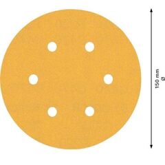  EXPERT C470 Schleifblatt mit 6 Löchern für Exzenterschleifer Bosch EXPERT C470 Schleifpapier mit 6 Löchern für Exzenterschleifer, 150 mm, G 220, 50-tlg., für Exzenterschleifer 12376307
