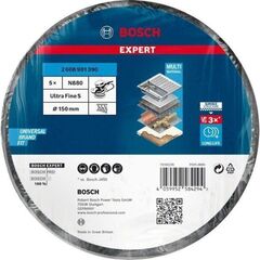  EXPERT N880 Vliesscheiben für Exzenterschleifer Bosch EXPERT N880 Vliesscheibe für Exzenterschleifer, 150 mm, fein, 5-tlg., für Exzenterschleifer 12376232
