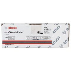  C470 Best for Wood and Paint Schleifpapier für Exzenterschleifer Bosch Schleifblatt C470, 50er-Pack, für Exzenterschleifer 12376451