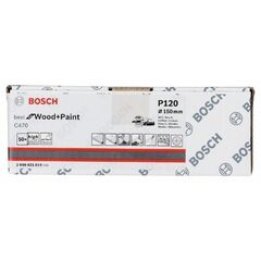  C470 Best for Wood and Paint Schleifpapier für Exzenterschleifer Bosch Schleifblatt C470, 50er-Pack, für Exzenterschleifer 12376450