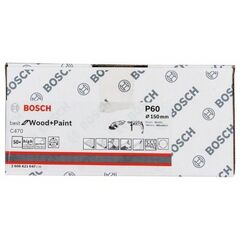  C470 Best for Wood and Paint Schleifpapier für Exzenterschleifer Bosch Schleifblatt C470, 5er-Pack, für Exzenterschleifer 12376436