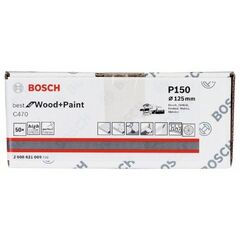  C470 Best for Wood and Paint Schleifpapier für Exzenterschleifer Bosch Schleifblatt C470, 50er-Pack, für Exzenterschleifer 12376502