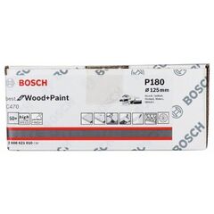  C470 Best for Wood and Paint Schleifpapier für Exzenterschleifer Bosch Schleifblatt C470, 50er-Pack, für Exzenterschleifer 12376467