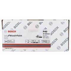  C470 Best for Wood and Paint Schleifpapier für Exzenterschleifer Bosch Schleifblatt C470, 50er-Pack, für Exzenterschleifer 12376426