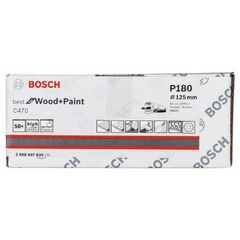  C470 Best for Wood and Paint Schleifpapier für Exzenterschleifer Bosch Schleifblatt C470, 50er-Pack, für Exzenterschleifer 12376443