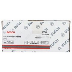  C470 Best for Wood and Paint Schleifpapier für Exzenterschleifer Bosch Schleifblatt C470, 50er-Pack, für Exzenterschleifer 12376442