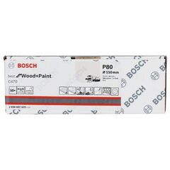  C470 Best for Wood and Paint Schleifpapier für Exzenterschleifer Bosch Schleifblatt C470, 50er-Pack, für Exzenterschleifer 12376494