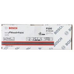  C470 Best for Wood and Paint Schleifpapier für Exzenterschleifer Bosch Schleifblatt C470, 50er-Pack, für Exzenterschleifer 12376421