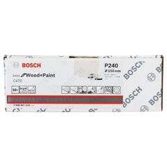  C470 Best for Wood and Paint Schleifpapier für Exzenterschleifer Bosch Schleifblatt C470, 50er-Pack, für Exzenterschleifer 12376457