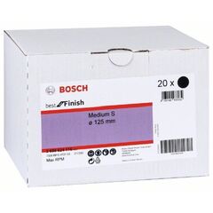  N880 Vliesscheiben für Exzenterschleifer Bosch Vliesscheibe, Medium S, 125 mm, für Exzenterschleifer 12376398
