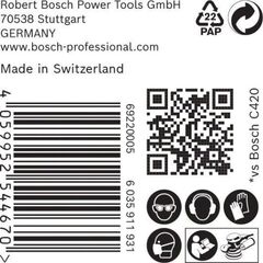 EXPERT C470 Schleifblatt Mehrloch für Exzenterschleifer Bosch EXPERT C470 Schleifpapier Mehrloch für Exzenterschleifer, 125 mm, G 150, 50-tlg., für Exzenterschleifer 12376362
