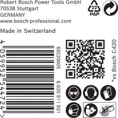  EXPERT C470 Schleifblatt Mehrloch für Exzenterschleifer Bosch EXPERT C470 Schleifpapier Mehrloch für Exzenterschleifer, 125 mm, G 400, 50-tlg., für Exzenterschleifer 12376361