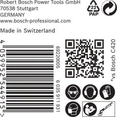  EXPERT C470 Schleifblatt mit 19 Löchern für Trockenbauschleifer Bosch EXPERT C470 Schleifpapier mit 19 Löchern für Trockenbauschleifer, 225 mm, G 220, 25-tlg., für Trockenbauschleifer 12376394