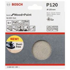  M480 Best for Wood and Paint Schleifnetze für Exzenterschleifer Bosch Schleifblatt, für Exzenterschleifer 12376584