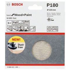  M480 Best for Wood and Paint Schleifnetze für Exzenterschleifer Bosch Schleifblatt, für Exzenterschleifer 12376569