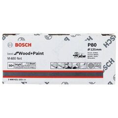  M480 Best for Wood and Paint Schleifnetze für Exzenterschleifer Bosch Schleifblatt, für Exzenterschleifer 12376593