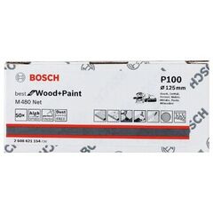  M480 Best for Wood and Paint Schleifnetze für Exzenterschleifer Bosch Schleifblatt, für Exzenterschleifer 12376585