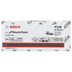  M480 Best for Wood and Paint Schleifnetze für Exzenterschleifer Bosch Schleifblatt, für Exzenterschleifer 12376590