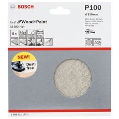  M480 Best for Wood and Paint Schleifnetze für Exzenterschleifer Bosch Schleifblatt, für Exzenterschleifer 12376603