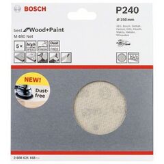  M480 Best for Wood and Paint Schleifnetze für Exzenterschleifer Bosch Schleifblatt, für Exzenterschleifer 12376583