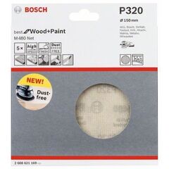  M480 Best for Wood and Paint Schleifnetze für Exzenterschleifer Bosch Schleifblatt, für Exzenterschleifer 12376576