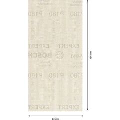  EXPERT M480 Schleifnetze für Schwingschleifer Bosch EXPERT M480 Schleifnetz für Schwingschleifer, 93 x 186 mm, G 180, 10-tlg., für Exzenterschleifer 12375503
