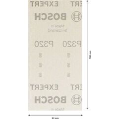 EXPERT M480 Schleifnetze für Schwingschleifer Bosch EXPERT M480 Schleifnetz für Schwingschleifer, 93 x 186 mm, G 320, 50-tlg., für Exzenterschleifer 12375495
