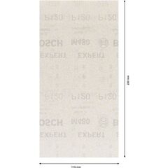  EXPERT M480 Schleifnetze für Schwingschleifer Bosch EXPERT M480 Schleifnetz für Schwingschleifer, 115 x 230 mm, G 120, 10-tlg., für Exzenterschleifer 12375504