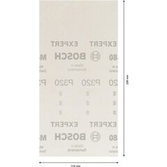  EXPERT M480 Schleifnetze für Schwingschleifer Bosch EXPERT M480 Schleifnetz für Schwingschleifer, 115 x 230 mm, G 320, 10-tlg., für Exzenterschleifer 12375515