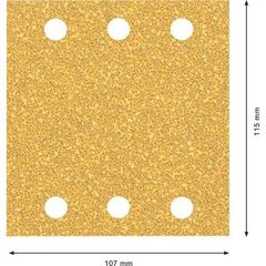 EXPERT C470 Schleifblatt mit 6 Löchern für Schwingschleifer Bosch EXPERT C470 Schleifpapier mit 6 Löchern für Schwingschleifer, 115 x 107 mm, G 40, 10-tlg., für Exzenterschleifer 12375533