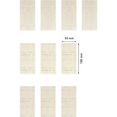  EXPERT M480 Schleifnetze für Schwingschleifer Bosch EXPERT M480 Schleifnetz-Set, 93 x 186 mm, 10 Stück, für Exzenterschleifer 12375476