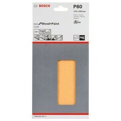  C470 Best for Wood and Paint Schleifpapier für Schwingschleifer Bosch Schleifblatt C470, 10er-Pack, für Exzenterschleifer 12375598