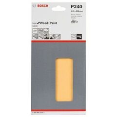  C470 Best for Wood and Paint Schleifpapier für Schwingschleifer Bosch Schleifblatt C470, 10er-Pack, für Exzenterschleifer 12375604