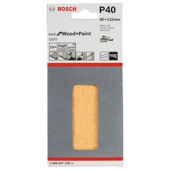  C470 Best for Wood and Paint Schleifpapier für Schwingschleifer Bosch Schleifblatt C470, 10er-Pack, für Exzenterschleifer 12375667