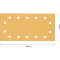  EXPERT C470 Schleifblatt mit 14 Löchern für Schwingschleifer Bosch EXPERT C470 Schleifpapier mit 14 Löchern für Schwingschleifer, 115 x 230 mm, G 120, 50-tlg., für Exzenterschleifer 12375579
