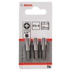  Extra Hard Schrauberbits, Phillips Bosch Schrauberbit Extra-Hart, für Bohrmaschinen 12376844