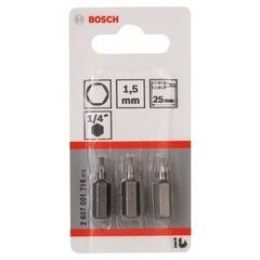  Extra Hard Schrauberbits, Sechskant Bosch Schrauberbit Extra-Hart, für Bohrmaschinen 12376960