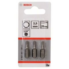  Extra Hard Schrauberbits, Sechskant Bosch Schrauberbit Extra-Hart, für Bohrmaschinen 12376958
