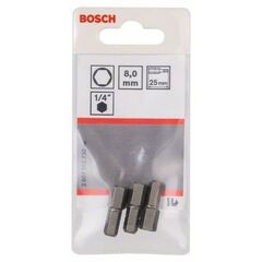  Extra Hard Schrauberbits, Sechskant Bosch Schrauberbit Extra-Hart, für Bohrmaschinen 12376959