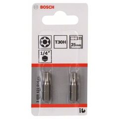  Extra Hard Schrauberbits Security-Torx® Bosch T30H Security-Torx-Schrauberbit Extra-Hart, für Bohrmaschinen 12376977