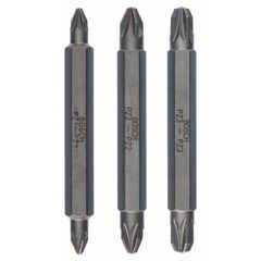  Extra Hard Schrauberbitpacks mit Doppelklinge, Pozidriv Bosch 3-tlg. Doppelklingen-Set, für Bohrmaschinen 12377008