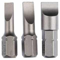  Extra Hard Schrauberbitpacks, Schlitz Bosch Dreiteiliges Schrauberbit-Set, Extra Hard, für Bohrmaschinen 12376984