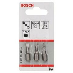  Extra Hard Schrauberbitpacks, verschiedene Bosch 3-tlg. Schrauberbit-Set Extra-Hart (gemischt), für Bohrmaschinen 12376996