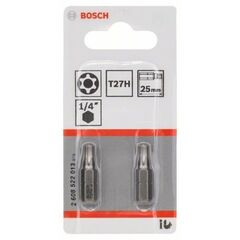  Extra Hard Schrauberbits Security-Torx® Bosch T27H Security-Torx-Schrauberbit Extra-Hart, für Bohrmaschinen 12376980