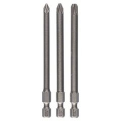  Extra Hard Schrauberbitpacks, Pozidriv Bosch 3-tlg. Schrauberbit-Set Extra-Hart, für Bohrmaschinen 12376989