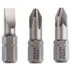  Extra Hard Schrauberbitpacks, verschiedene Bosch 3-tlg. Schrauberbit-Set Extra-Hart (gemischt), für Bohrmaschinen 12376998