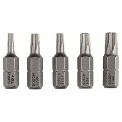  Extra Hard Schrauberbitpacks, Torx Bosch Fünfteiliges Schrauberbit-Set, Extra Hard, für Bohrmaschinen 12376992