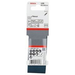  X450 Expert for Metal Schleifbänder für Bandschleifer Bosch 3-tlg. Schleifband-Set X450, für Bandschleifer 12376724