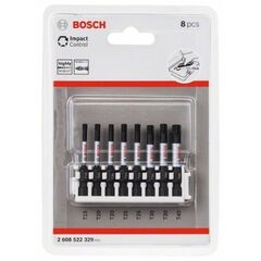  Impact Control Schrauberbits T Bosch Impact Control Power Bit Pack, 8-tlg., 1 x T15; 2 x T20; 2 x T25; 2 x T30; 1 x T40, für Schlagschrauber 12377018