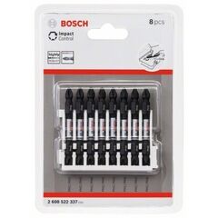  Schrauberbits Impact Control mit Doppelklinge, PH-PH Bosch Impact Control Schrauberbit-Set, 8-tlg., für Schlagschrauber 12377029